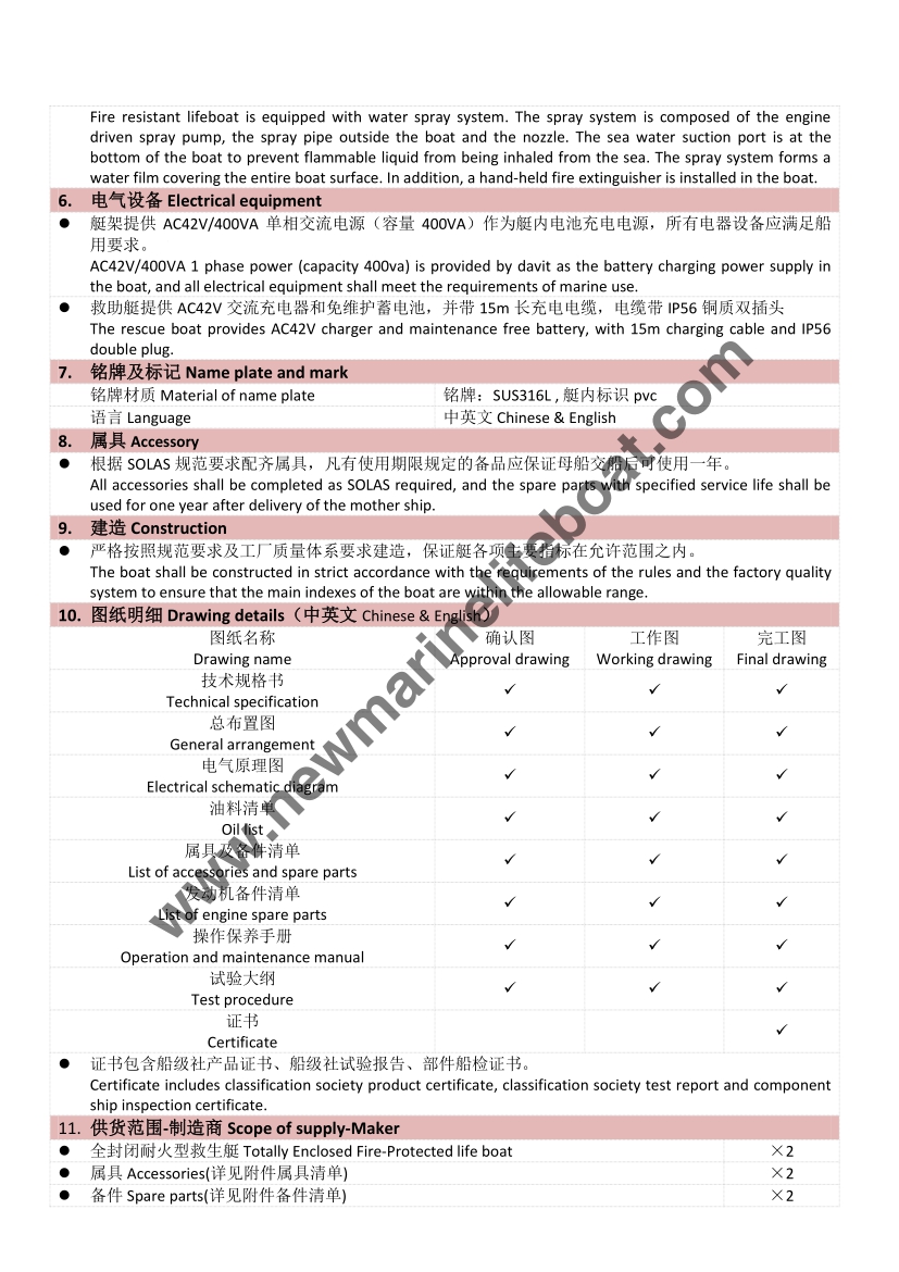NM75F Totally Enclosed Lifeboat (4) 